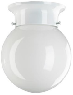 3308-6-6 - Fort Worth 1 Light 6 inch White Flush Mount Ceiling Light