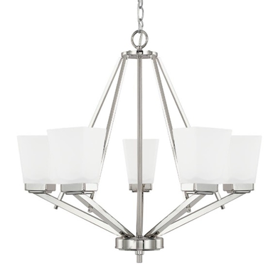 414451PN-334 - Capital Lighting Baxley Polished Nickel Chandelier
