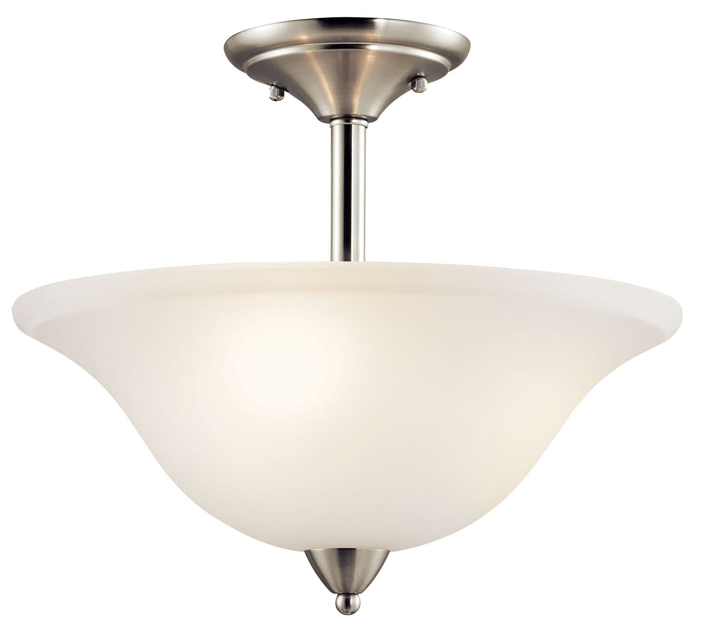42879NI - Kichler Lighting Nicholson Brushed Nickel 3 Light Flush Mount