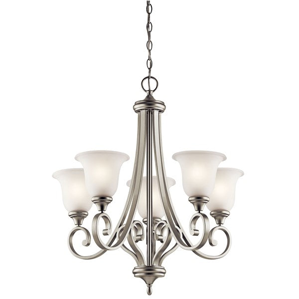 43156NI - Kichler Lighting Monroe Brushed Nickel 5 Light Chandelier