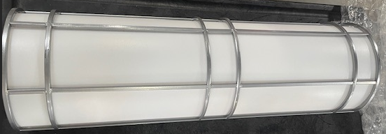 DLCAM24X10SLV-DE26-41-WA-BKBOX - 2 Light Decorative Silver Wall Sconce