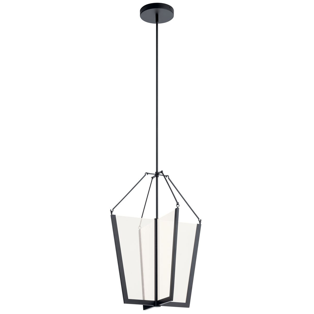 52292BKLED - Kichler Lighting Calters Black Pendant
