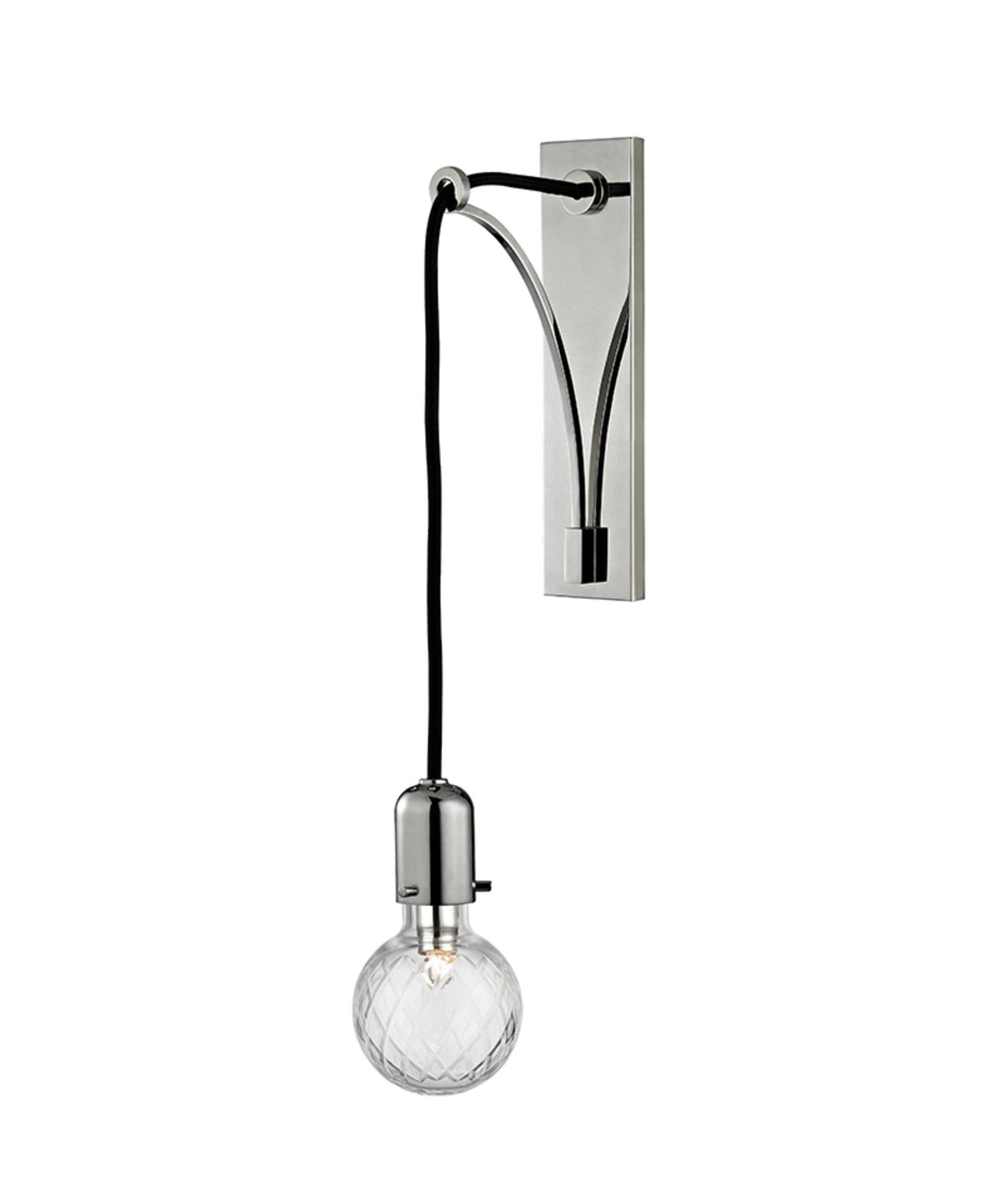 1101-PN - Polished Nickel 1 Lt. Marlow Wall Sconce - Hudson Valley - IN STOCK LIGHTING - Wall Sconce