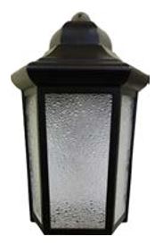 Divine Lighting DL-1204-RT-S13GU24-41-FA 1 Light Exterior Wall Sconce, Rust