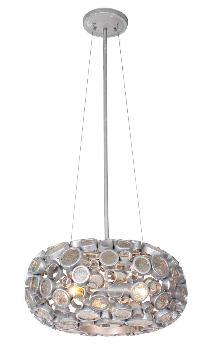 Varaluz 165C03SNV Fascination 3 Light 18 inch Pendant, Nevada Silver