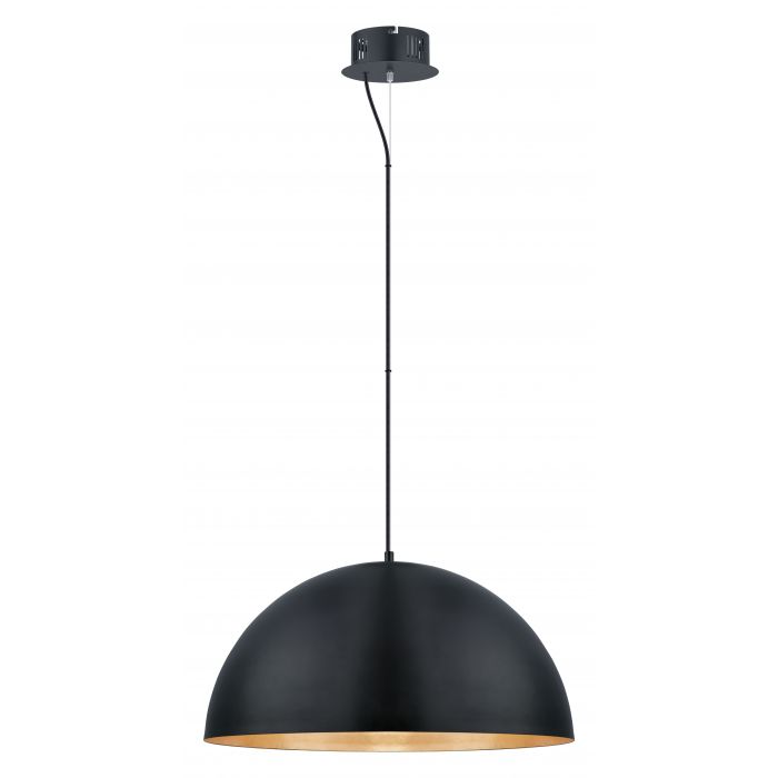 Eglo 201294A Gaetano LED 24 inch Pendant, Black and Gold