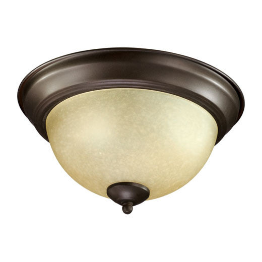 3073-11-86 - Oiled Bronze 2 Lt. Transitional Flush Mount - Quorum - IN STOCK LIGHTING - Flush Mount