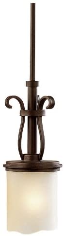 Sea Gull Lighting 61133-814 Brookshire One-Light Mini Pendant, Misted Bronze