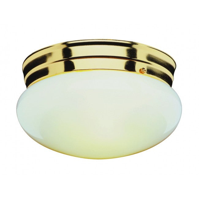 326-1 - Polished Brass 2 Lt. Flush Mount