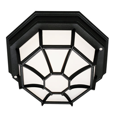 Trans Globe Lighting PL-40582 BK Transitional One Light Flush mount Lantern