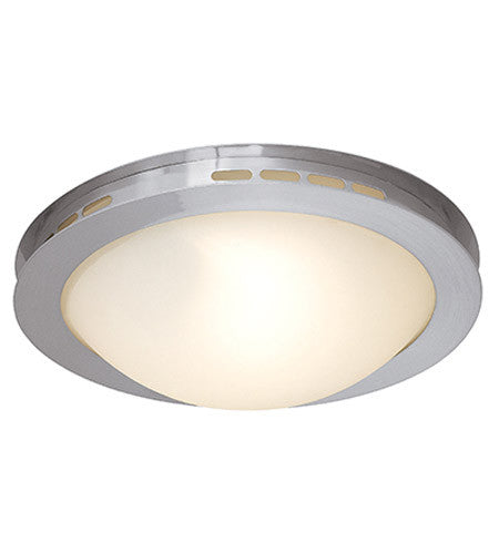 50083 BS/OPL - Brushed Steel 1 Lt. Eros Flush Mount - Access Lighting - IN STOCK LIGHTING - Flush Mount