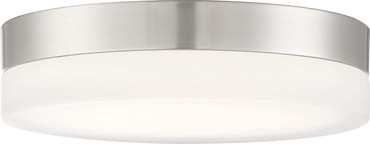 Nuvo 62/460 Pi 14 in. Flush Mount LED Fixture, Brushed Nickel
