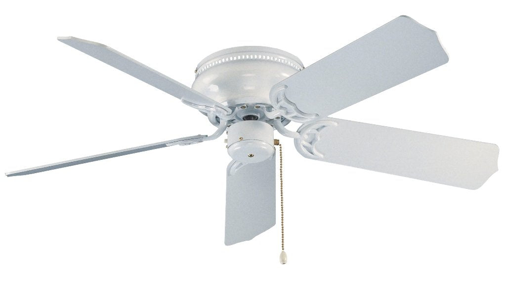 1063 WHT - 42" 5 Blade Hugger Ceiling Fan