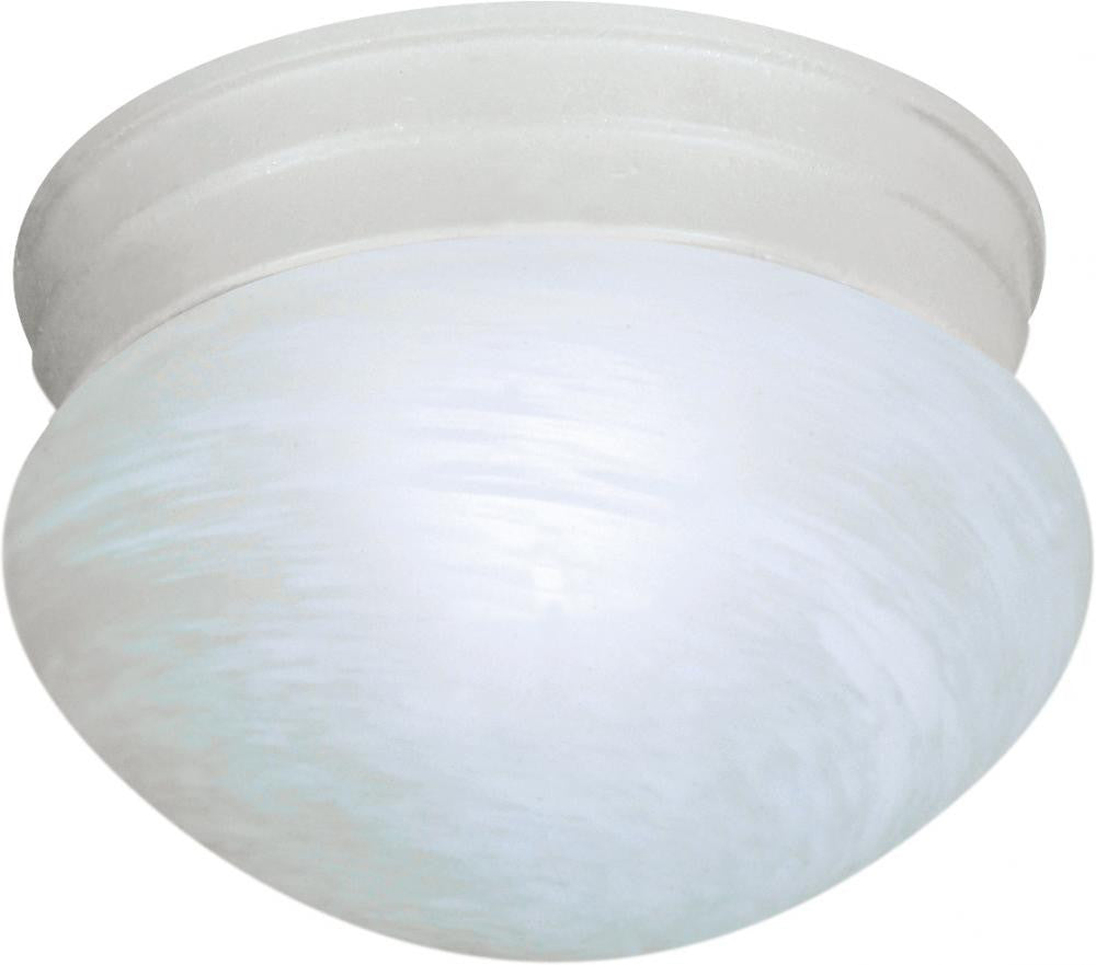 60-2636 - Textured White 1 Lt. Flush Mount - Nuvo Lighting - IN STOCK LIGHTING - Flush Mount