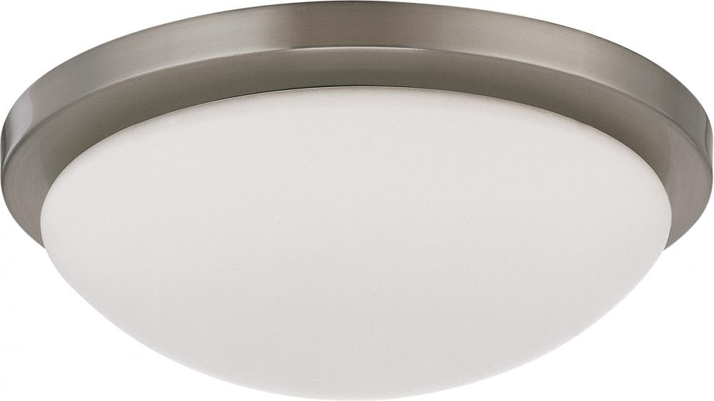 60-2941 - Brushed Nickel 1 Lt. Flush Mount - Nuvo Lighting - IN STOCK LIGHTING - Flush Mount
