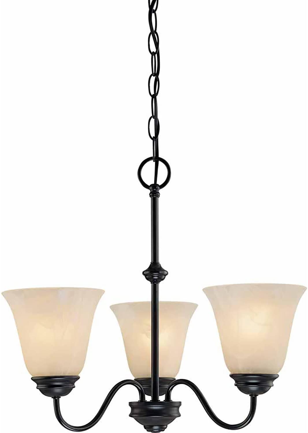 Volume Lighting V2263-79 Hammond 3-light Antique Bronze Chandelier