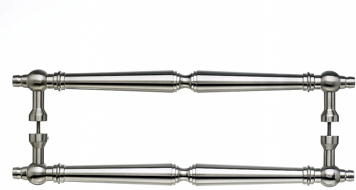 Top Knobs M730-12 Pair Asbury Back to Back Door Pull, Brushed Nickel