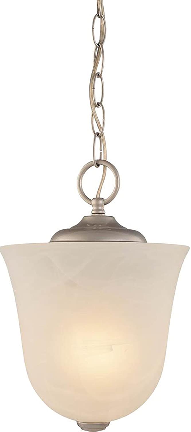 Volume Lighting V5070-62 Hammond 1-light Nickel Bowl-Shaped Pendant/Mount