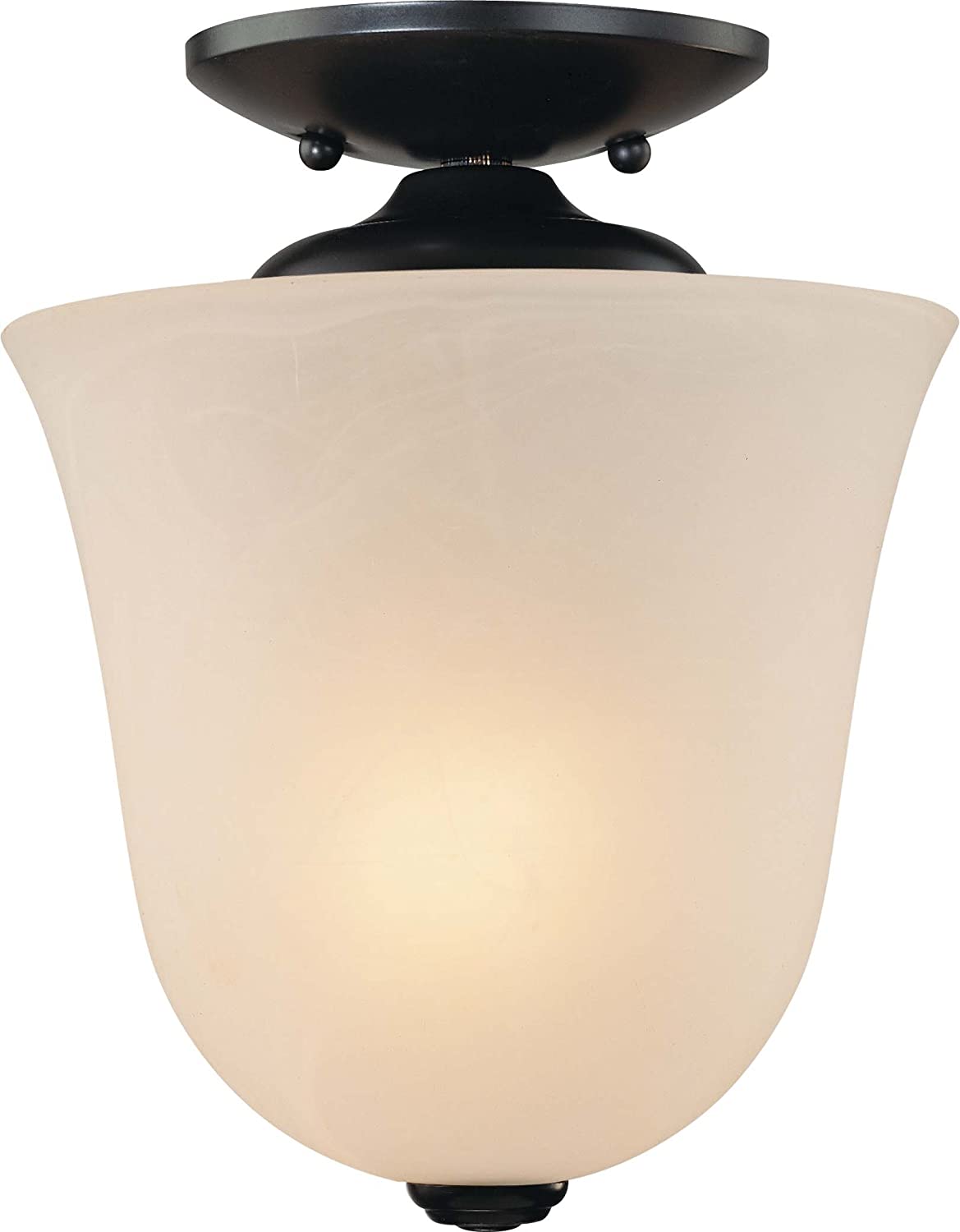 Volume Lighting V5070-79 Pendant Chain Hung, Semi -Flush, Antique Bronze Finish