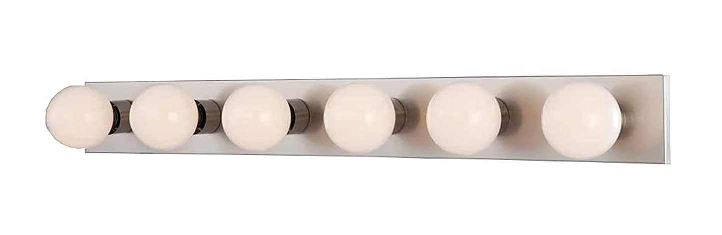 Volume Lighting V1026-33 6-light Brushed Nickel Bathroom Vanity