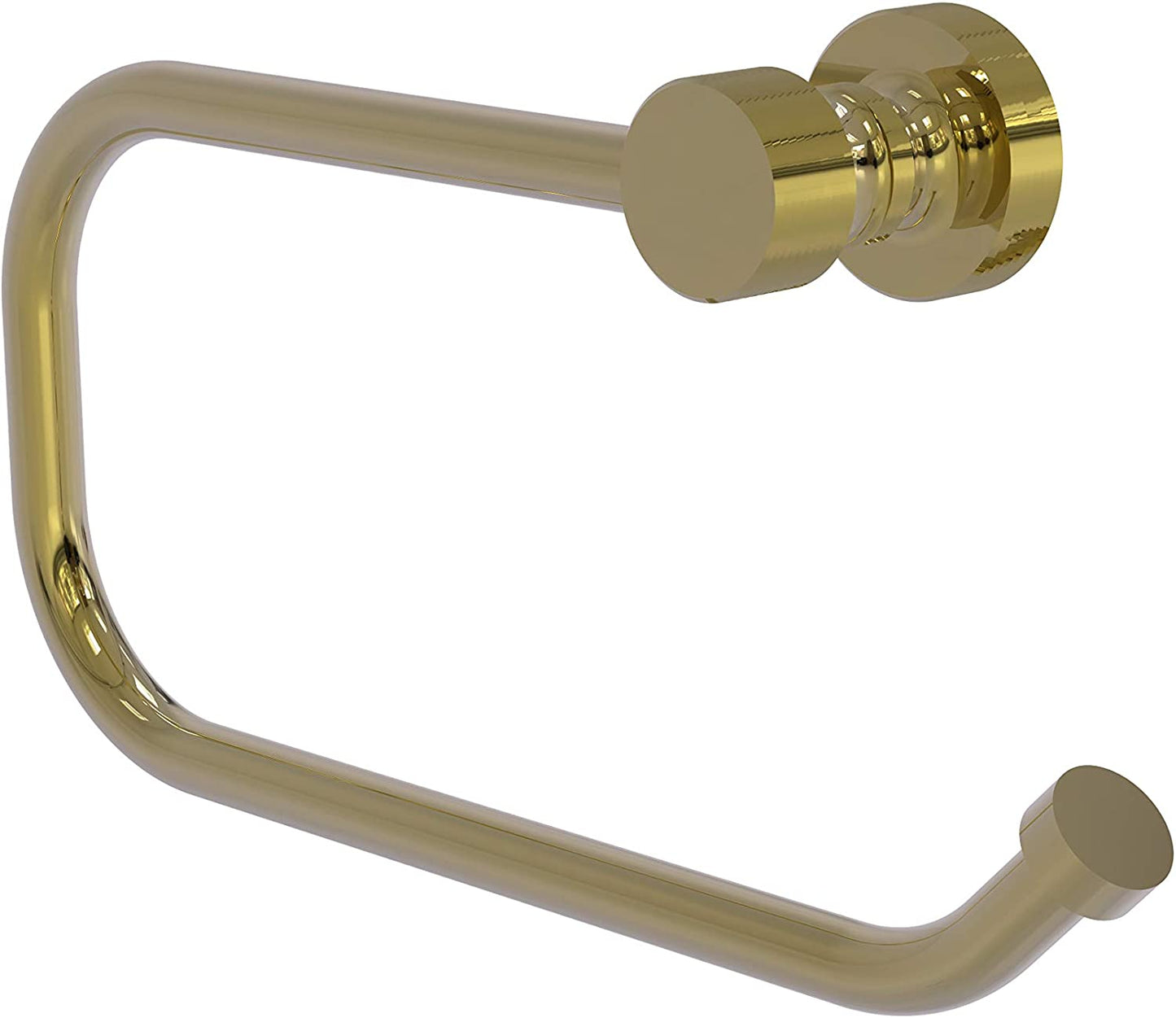 Allied Brass FT-24E-UNL Foxtrot European Style Toilet Paper Holder, Unlacquered Brass