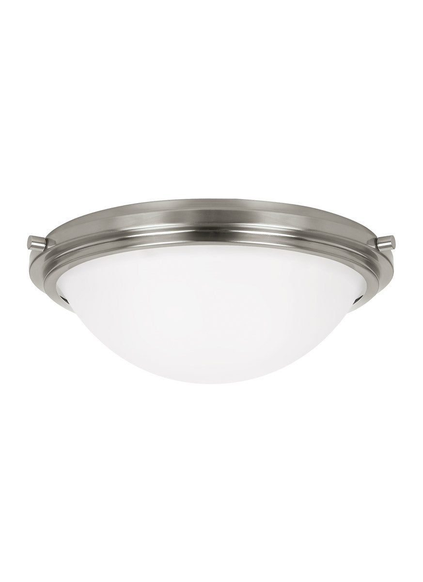 Sea Gull 75661EN3-962 Winnetka 2 Light 14 inch Brushed Nickel Flush Mount