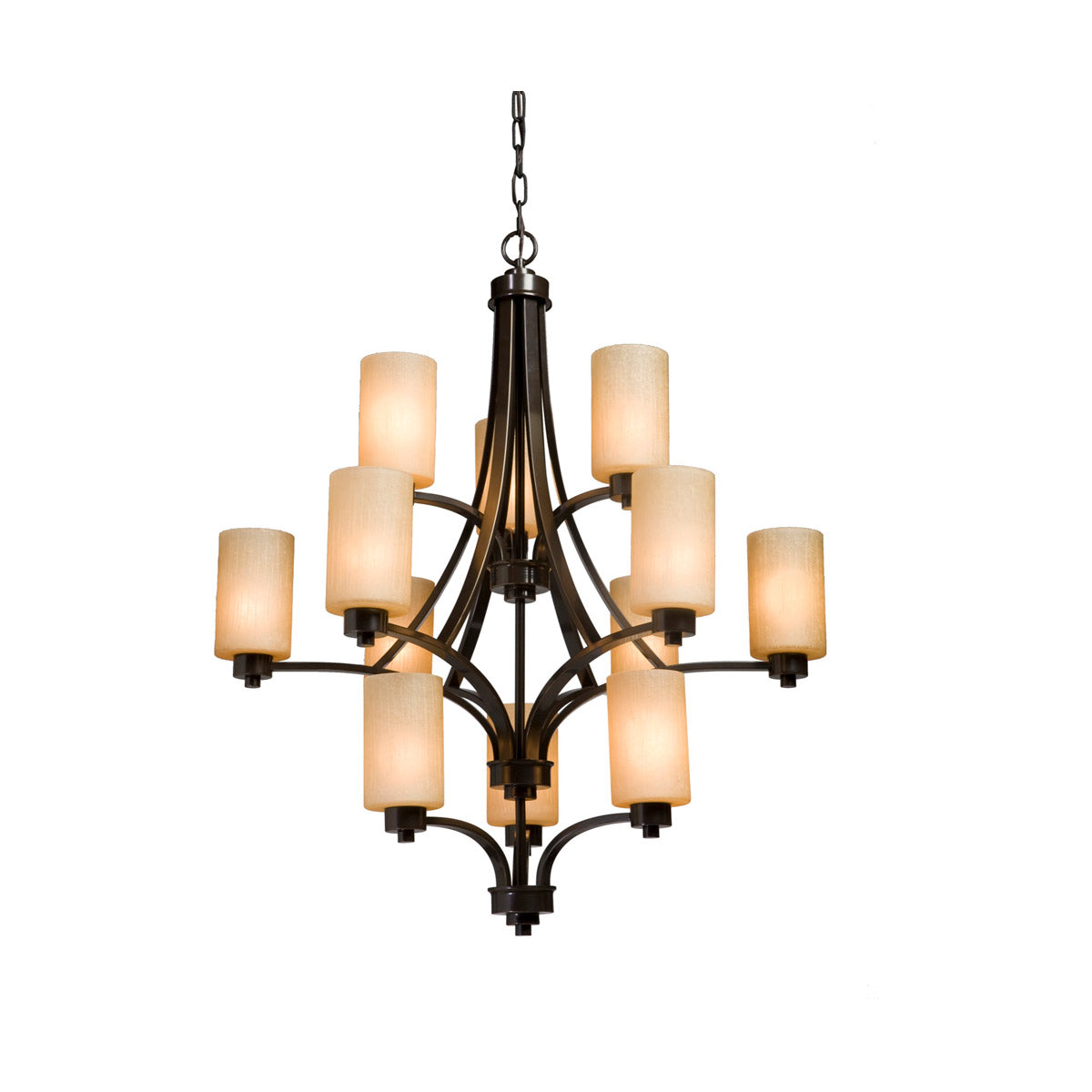 Artcraft AC1312OB Parkdale 12 Light Chandelier, Oil Rubbed Bronze