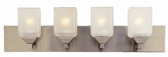 X395GU524-NI-27K-TG - Nickel 4Lt CFL Bath Vanity