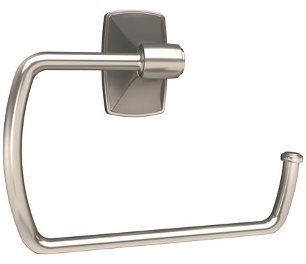 Amerock BH26501G10 Clarendon 6-7/8 in (175 mm) Length Towel Ring, Satin Nickel