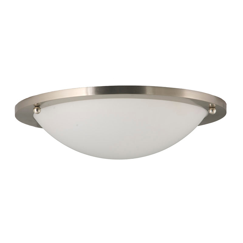 Sunpark Electronics DC014D-2G-B-3000K 15" LED Dome Flush Mount, Brushed Nickel