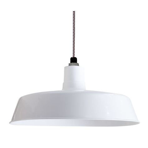 C-BLE-WHS24-100-SBK -   24" White Metal Warehouse Pendant