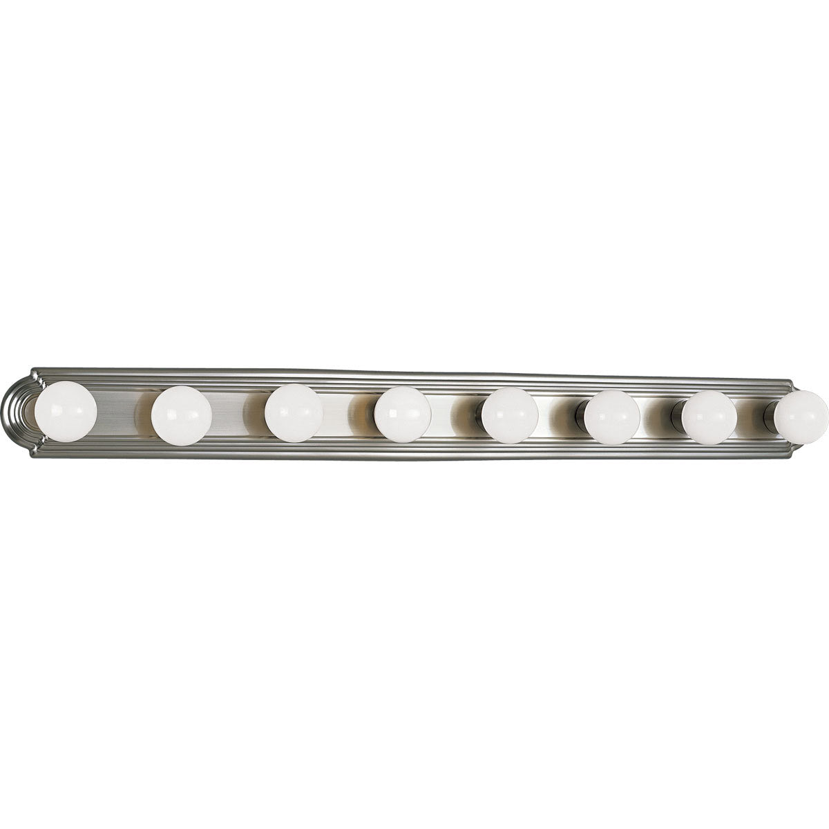 P3040-09 - 8 Light 60W(M) Brushed Nickel Bath Vanity Wall Light