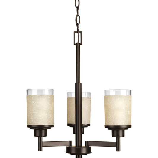 P4458-20 - Antique Bronze 3Lt Alexa Chandelier