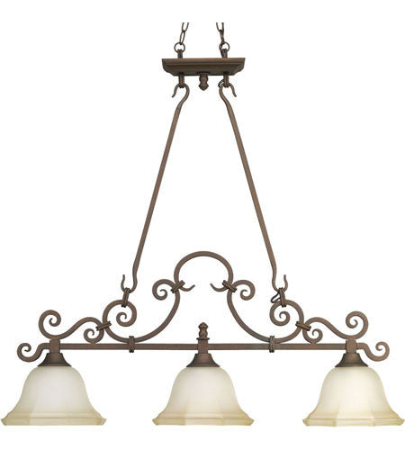 P4583-102 - Roasted Java 3 Lt. Guildhall Chandelier - Progress Lighting - IN STOCK LIGHTING - Chandelier