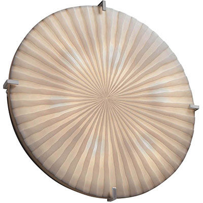PNA-5548-WFAL-DBRZ - Dark Bronze 6 Lt. Porcelina Collection Flush Mount - Justice Design Group - IN STOCK LIGHTING - Flush Mount