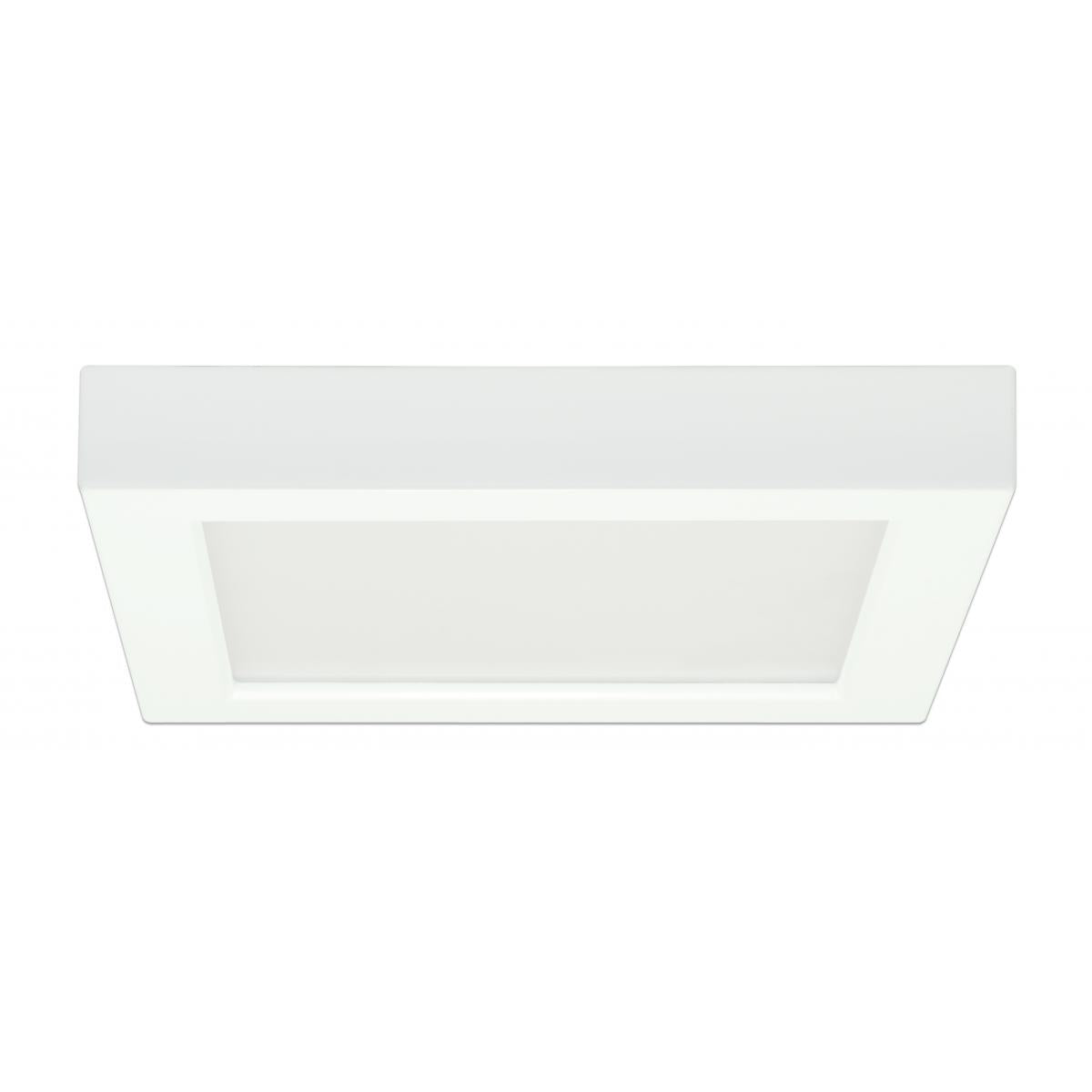 Satco S9335 Blink 13.5W 7" Square LED Flush Mount, White