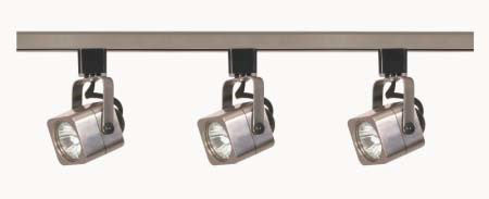 X458-7-6-BN - Brush Nickel 6' 5Lt Track Light Pack