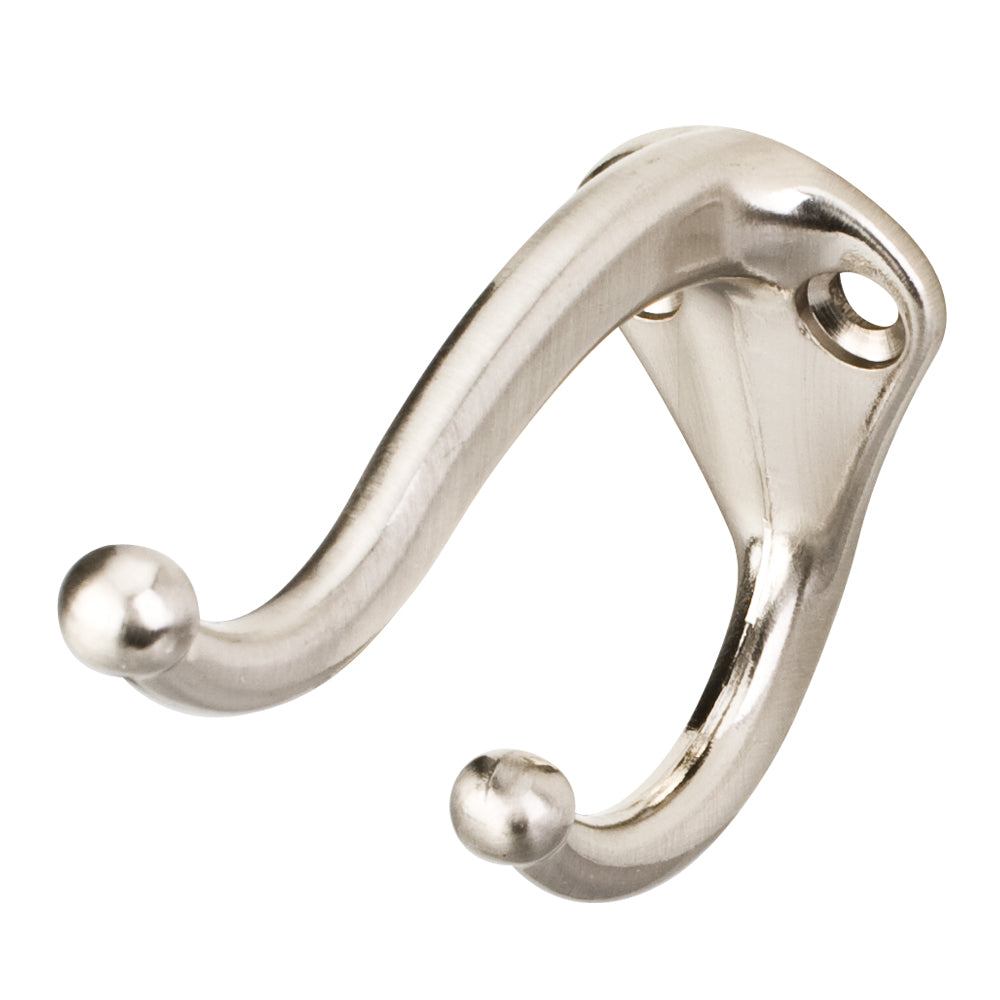Hardware Resources RH02-SN Builder 1 1/16" Robe Hook, Satin Nickel