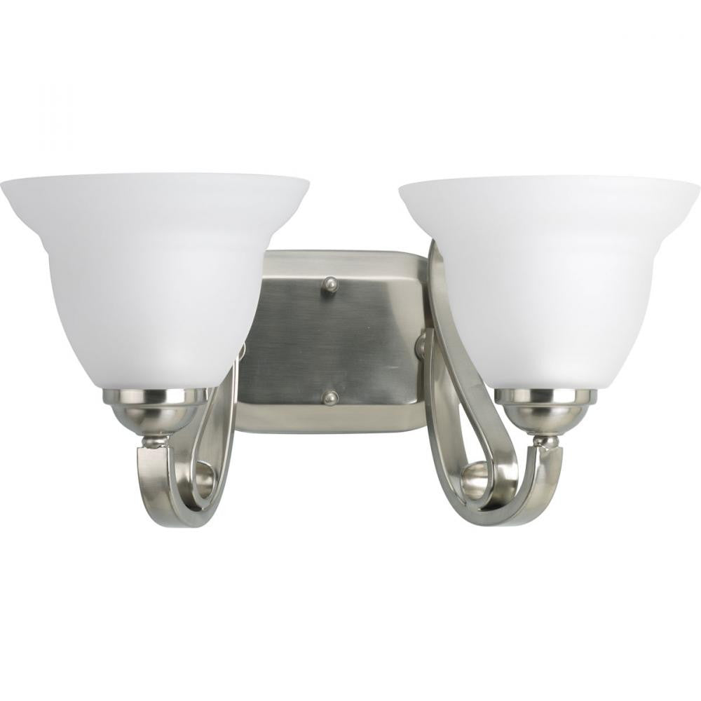 P2882-09 - Brushed Nickel 2 Lt. Torino Bath Vanity - Progress Lighting - IN STOCK LIGHTING - Vanities