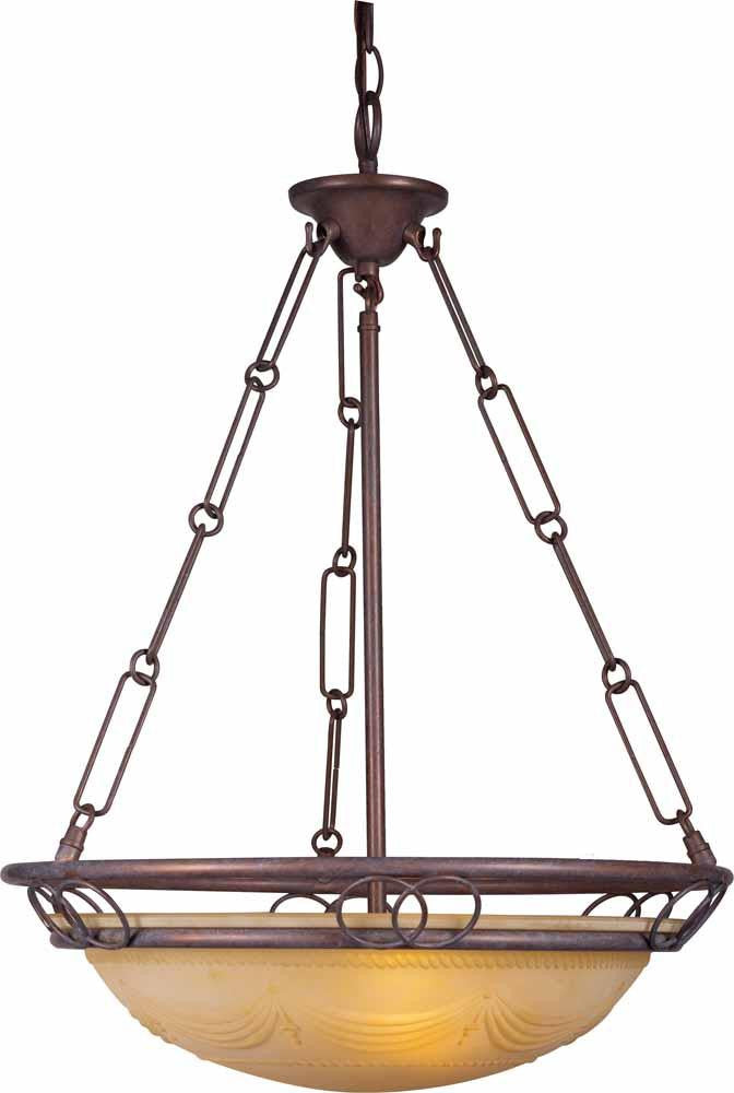 V2683-22 - Prairie Rock 3 Lt. Kuta Pendant - Volume International - IN STOCK LIGHTING - Pendants
