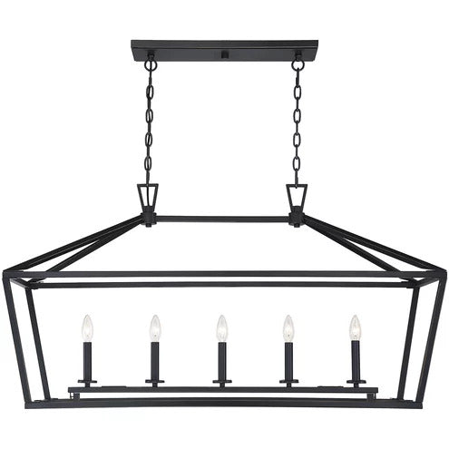 1-324-5-44 - Savoy House Townsend 5-Light Classic Bronze Chandelier