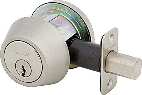 200S-15 - Delaney Hardware Satin Nickel Single Cylinder Deadbolt
