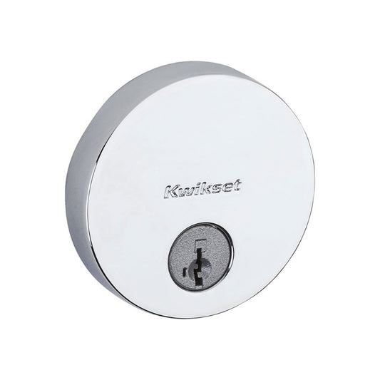 258-RDT-26-SMT - Kwikset Polished Chrome Single Cylinder Deadbolt