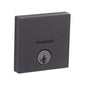 258-SQT-514-SMT - Kwikset Black Square Single Cylinder Deadbolt