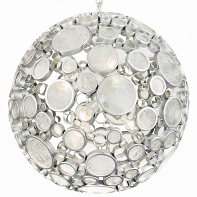 265P06MS - Varaluz Lighting Metallic Silver Fascination Orb Pendant