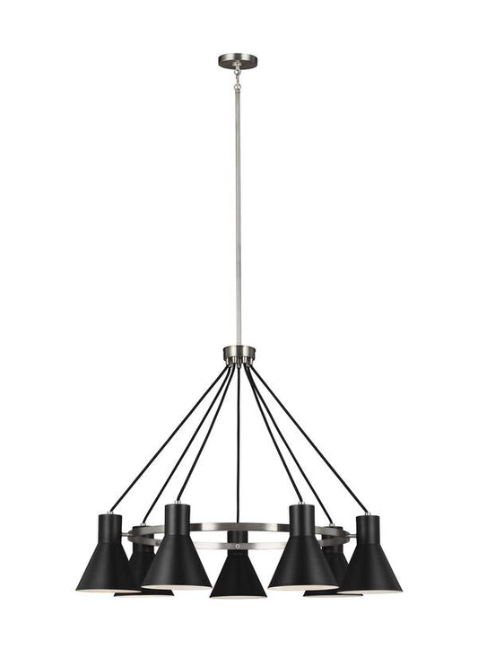 3141307-962 - Seagull Lighting Towner Brushed Nickel Chandelier