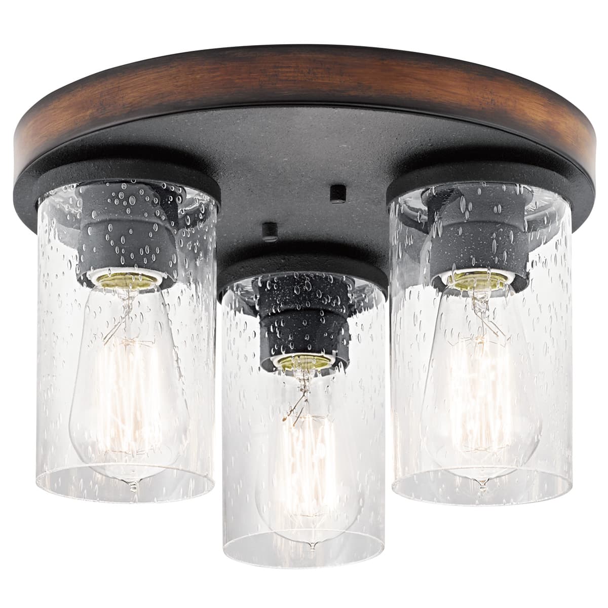 38200 - Kichler Lighting Barrington Distressed Black Ceiling Mount