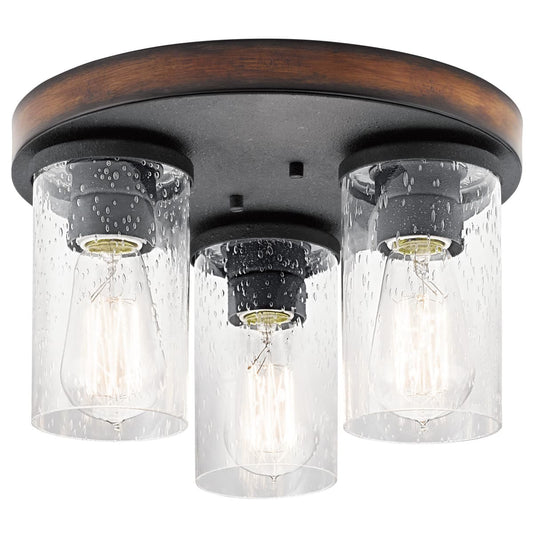38200 - Kichler Lighting Barrington Distressed Black Ceiling Mount