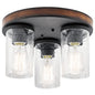 38200 - Kichler Lighting Barrington Distressed Black Ceiling Mount
