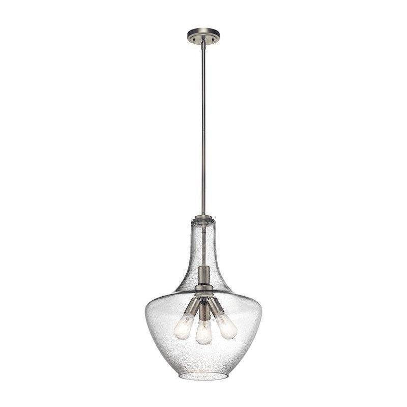 42190NI - Kichler Lighting Everly Brushed Nickel 3 Light Pendant